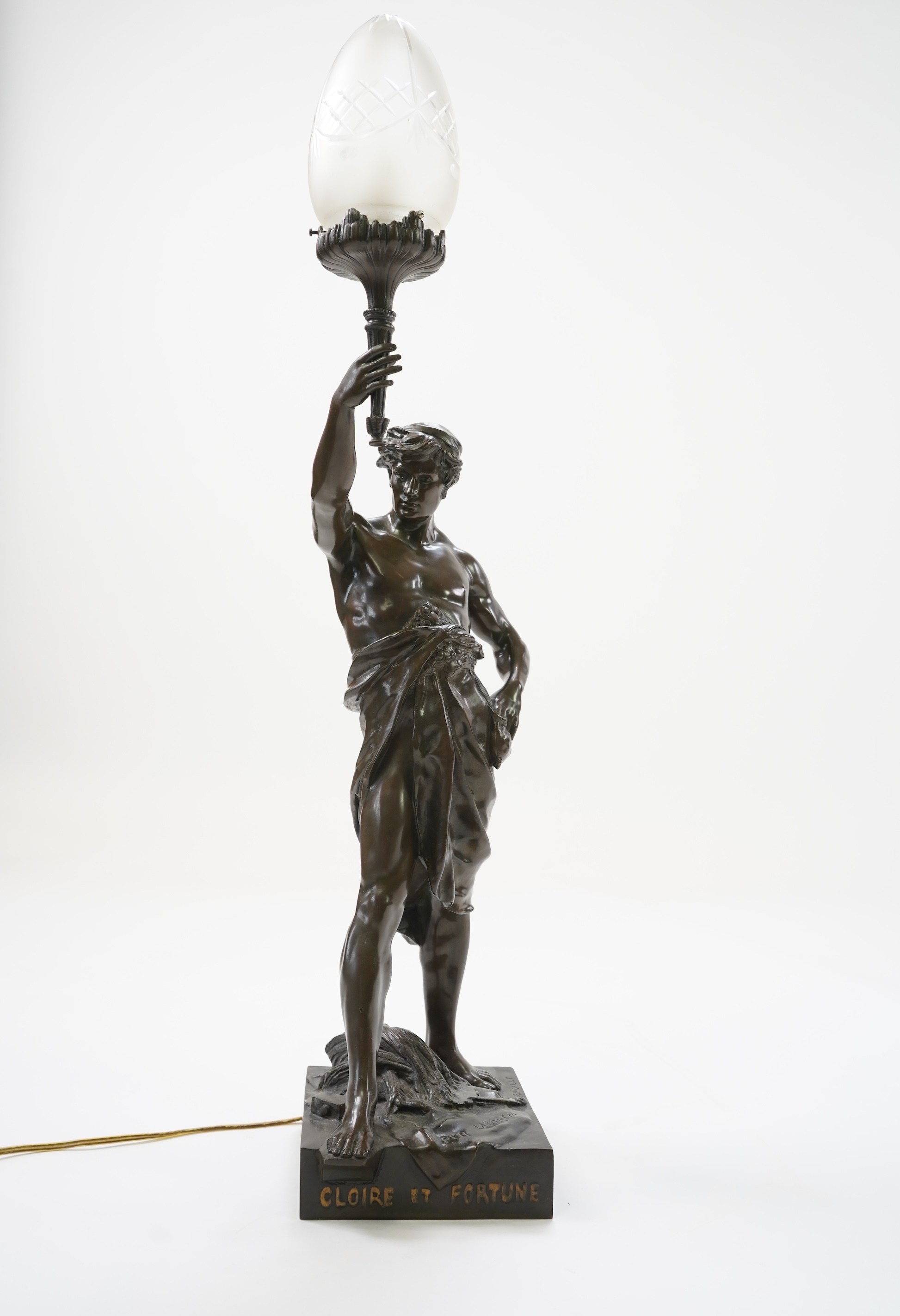 A Chinese export gilt decorated black lacquer sewing box, 19th century